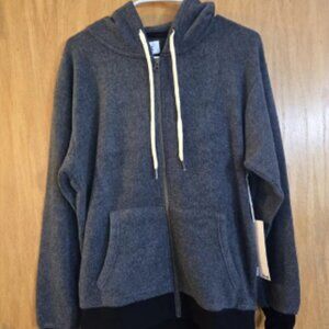 Feat Blanket Blend Zip Hoodie Hazy Black NWT